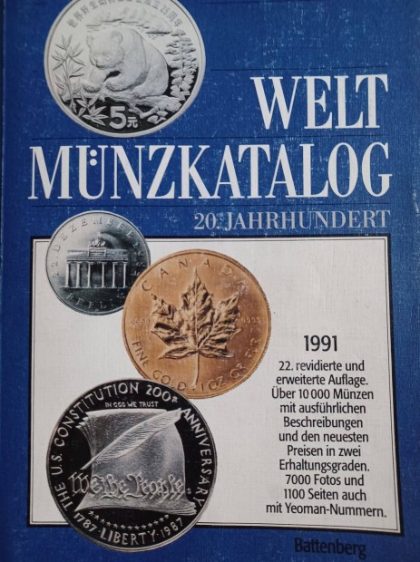Weltmnzkatalog 1991 - rmekatalgus 20. szzad