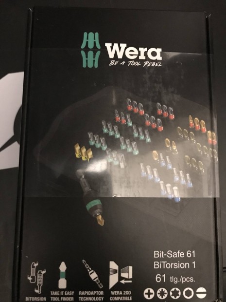 Wera Bitsafe 61 bitkeszlet 