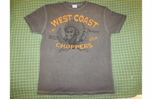 West Coast Choppers indiános motoros póló XL szélessége 60cm