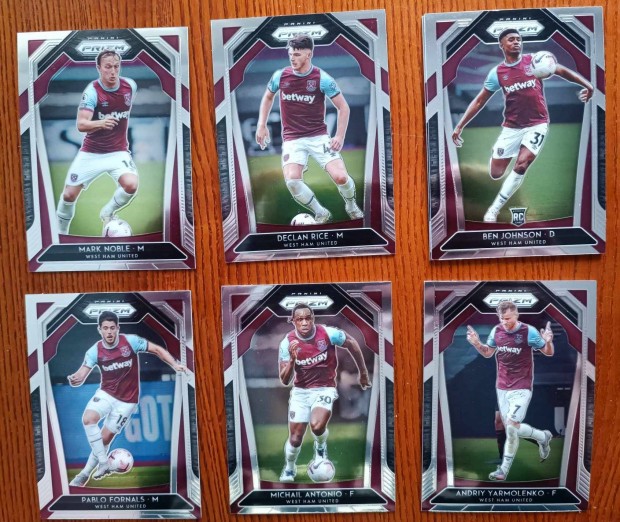 West Ham United base focis krtyk Premier League Prizm 2020-21