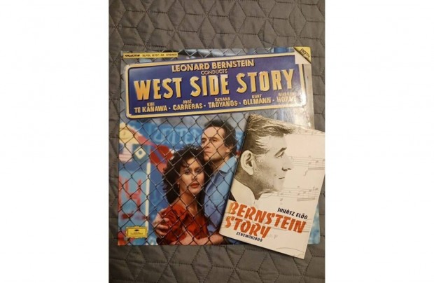 West Side Story bakelit lemez+ Bernstein story letrajzi knyv