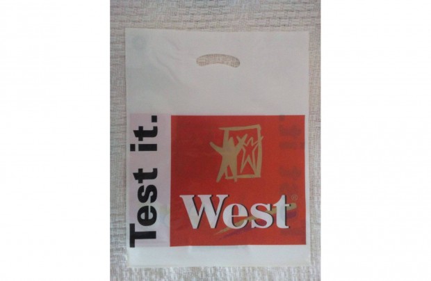 West retro reklm nylon szatyor j llapotban. kb. 30 ves