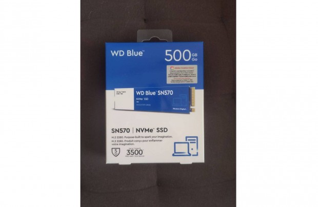 Western Digital 500GB M.2 2280 Nvme SN570 blue SSD