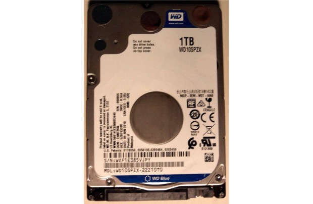 Western Digital Blue 1 TB 2,5" SATA3 HDD 7mm