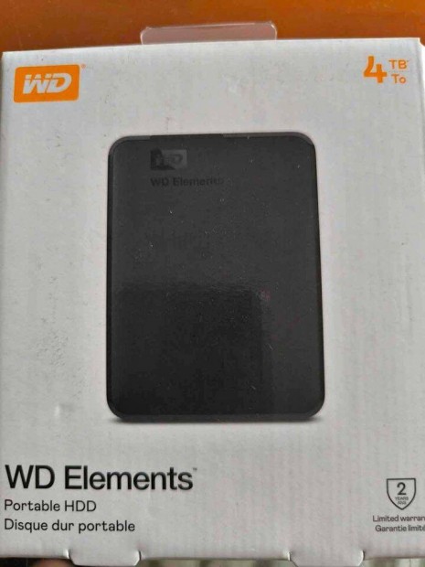 Western Digital Elements 2.5 4TB USB 3.0 kls HDD hibtlan!