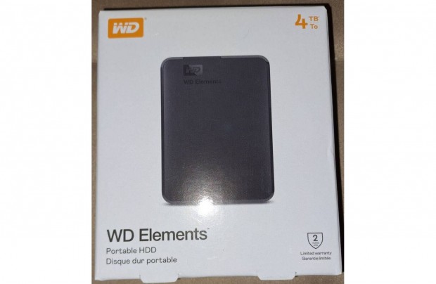 Western Digital Elements 2.5 4TB USB 3.0 külső hdd