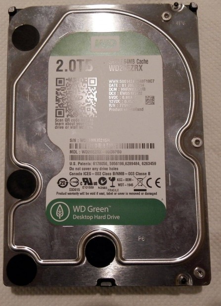 Western Digital Green 2TB HDD (WD20Ezrx)