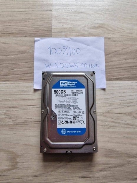 Western Digital HDD 500GB 100%