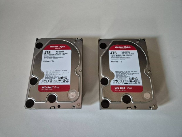 Western Digital RED 4 TB WD NAS SATA HDD 2db