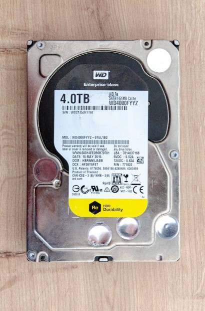 Western Digital WD4000Fyyz 4TB 100/97