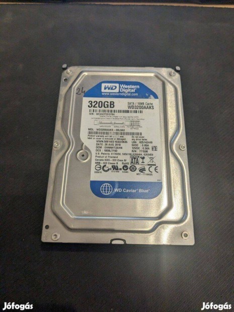 Western Digital WD HDD merevlemez SATA 100/100 320GB 3,5" Toshiba HDD