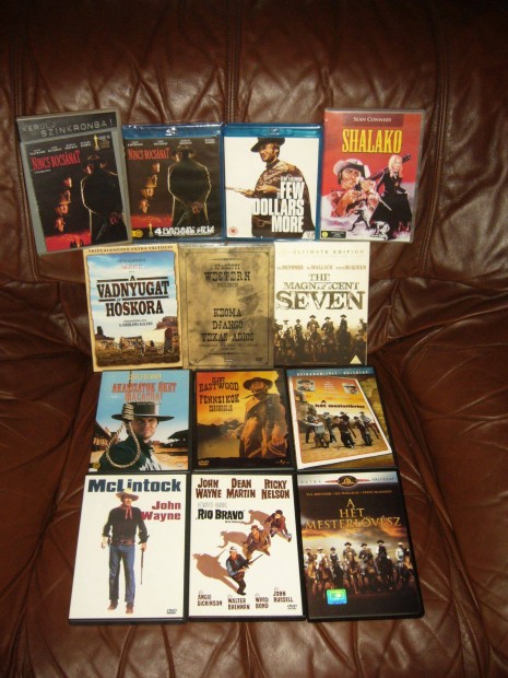 Western eredeti dvd , blu-ray filmek - Cserlhetk !