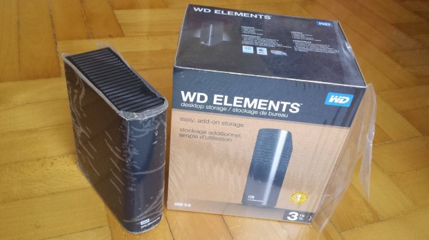 Westwern Digital Elements Desktop 3TB külső merevlemez