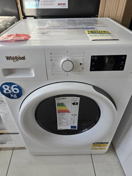 Whirlpool 8/6kg-os mos-szrtgp 135eft szmlval, 6h garancival!!