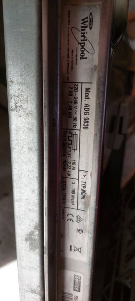 Whirlpool ADG-9836 mosogatógép
