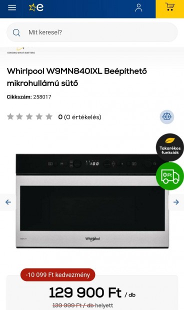 Whirpool bepthet mikrohullm st (W9MN840IXL)