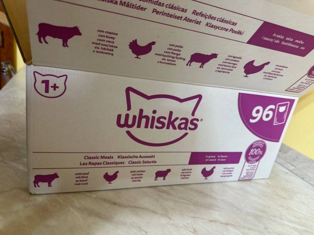 Whiskas alutasakos macskaeledel 96db *85g