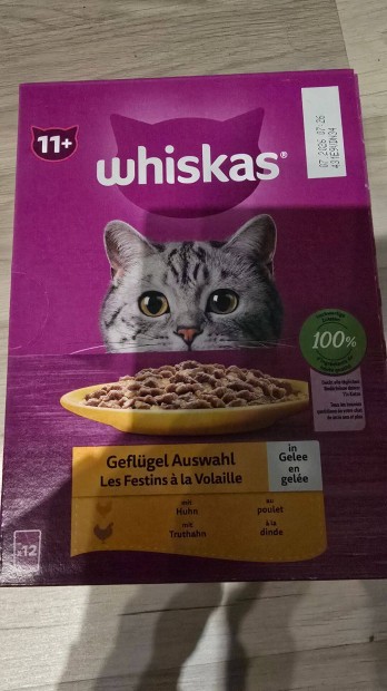 Whiskas tasakos nedves macskaeledel vegyes szrnyas zben zselben