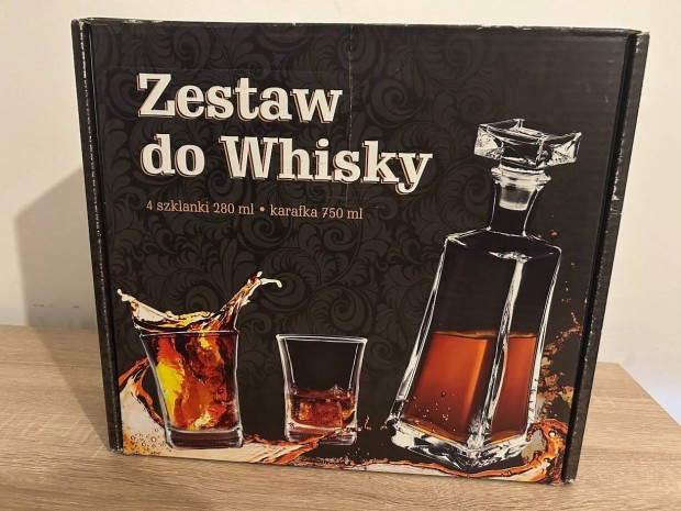 Whiskys kszlet 5 rszes whisky kancs s pohr