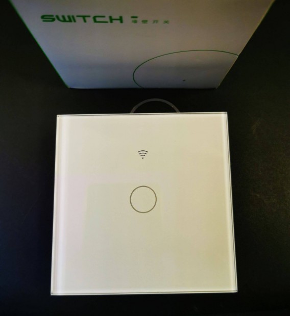 WiFi + RF433 okos fali kapcsol 1 csatorns villanykapcsol touch