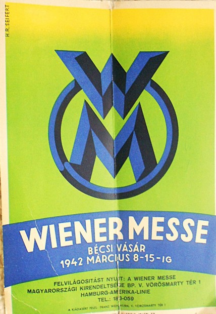 Wiener Messe Bcsi Vsr plakt 1942