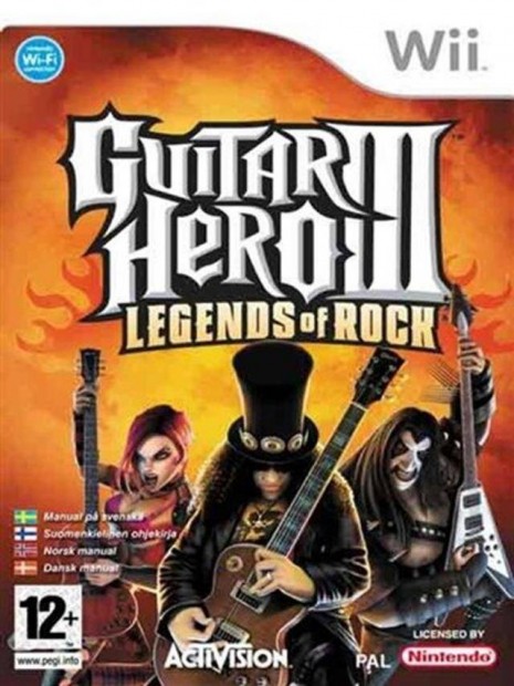 Wii jtk Guitar Hero 3 (With Wireless Guitar)