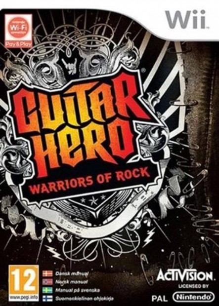 Wii jtk Guitar Hero - Warriors Of Rock (Solus)