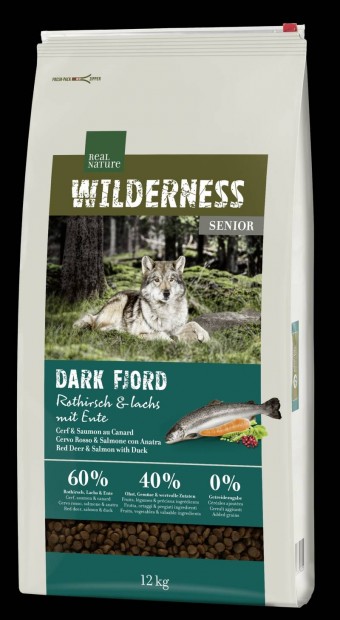 Wilderness szraz kutyaeledel senior Dark Fjord gmszarvas&lazac 9kg