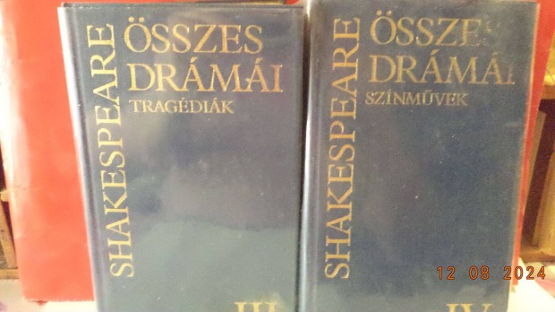 William Shakespeare összes drámái 4 kötet