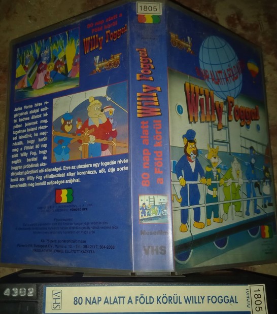 Willy Fog: 80 nap alatt a fld krl - rajzfilm vhs