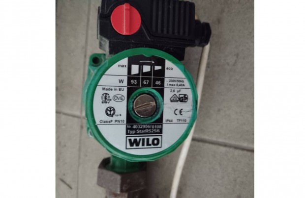 Wilo star RS25/6 keringető szivattyú jó állapotban ,olcsón !