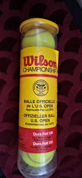 Wilson teniszlabdk, eredeti manyag dobozban 80-as vekbl U.S.A