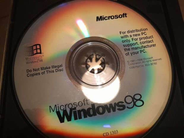 Windows 98 telept cd 