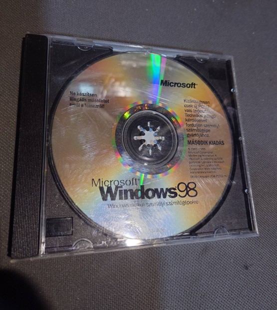 Windows 98 telept lemez elad 