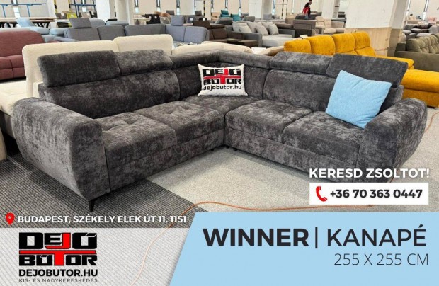 Winner sarok grafit kanap rugs lgarnitra 255x255 cm gyazhat