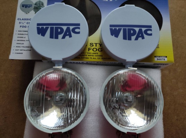Wipac ködlámpa króm, új, retro veterán, Mini