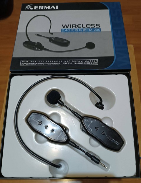 Wireless headset mikrofon 2,4Ghz