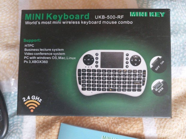 Wireless mini keyboard/billentyzet TV-hez elad