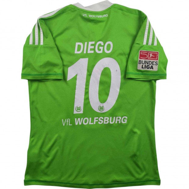 Wolfsburg 2012-13 Adidas hazai Diego *Aláírt* foci mez gyerek 164-es