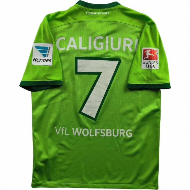 Wolfsburg 2016-17 Nike hazai Daniel Caligiuri foci mez M-es