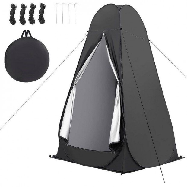 Wolfwill pop-Up ltzstor, hordtskban 200x120x120cm - fekete