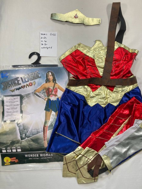 Wonder Woman jelmez, lny szuperhs jelmez, felntt jelmez G126