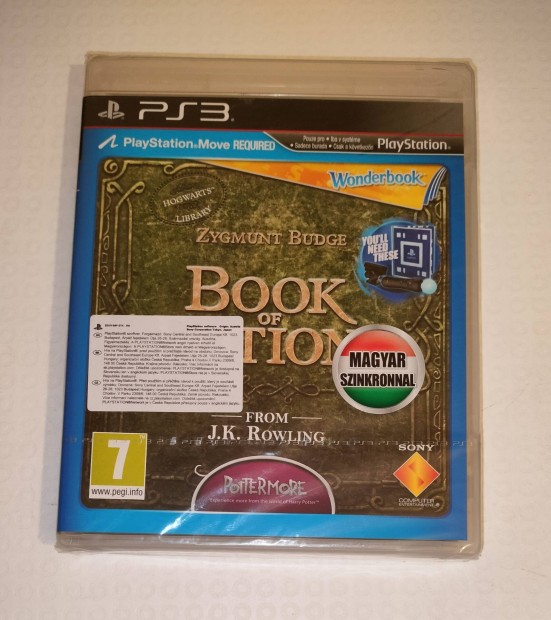 Wonderbook book of The potions Harry Potter PS3 jtk bontatlan 