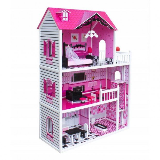 Wooden Toys - Fa Barbie babahz Rza lifttel s btorokkal s vilgt