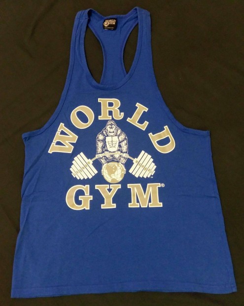 World Gym fitnesz trik Made in U.S.A. M-es mretben j, Ritkasg!