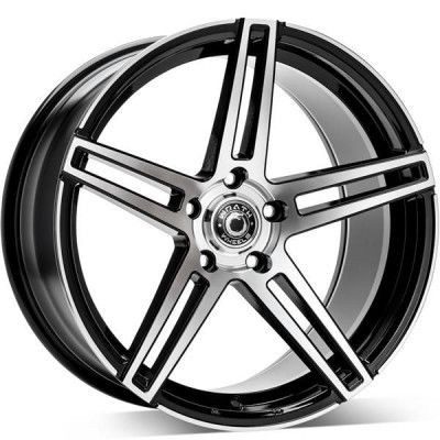 Wrath Wheels WF-1 Fényes fekete Polírozott 8,5X19 5X120 ET35 CB74,1 |