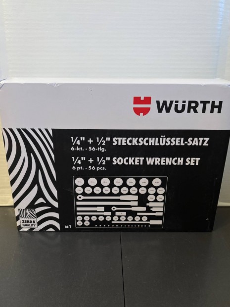 Wrth 1/4" + 1/2" Dugkulcs-Kszlet - 56db-os