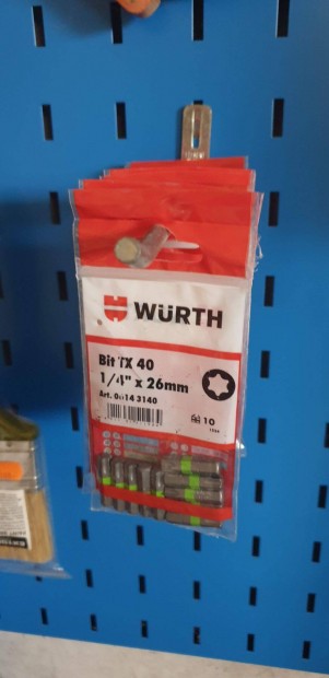 Wrth bit, TX40, 26mm, 1/4"