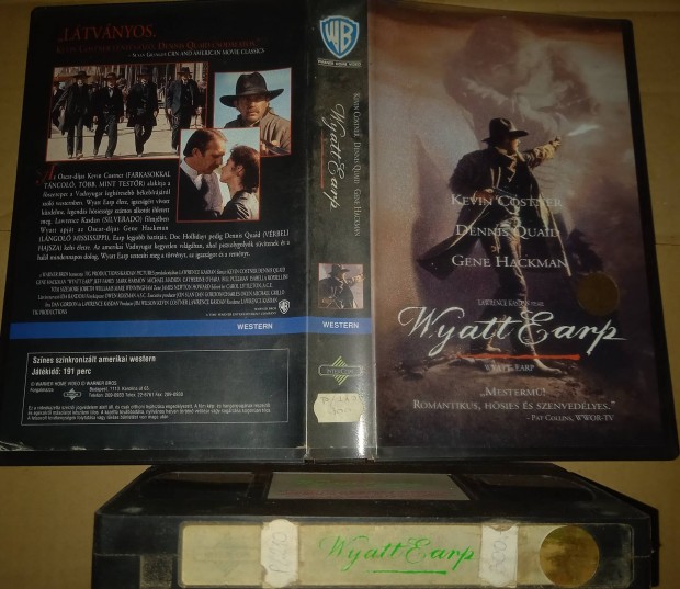 Wyatt Earp - western vhs - Kevin Costner