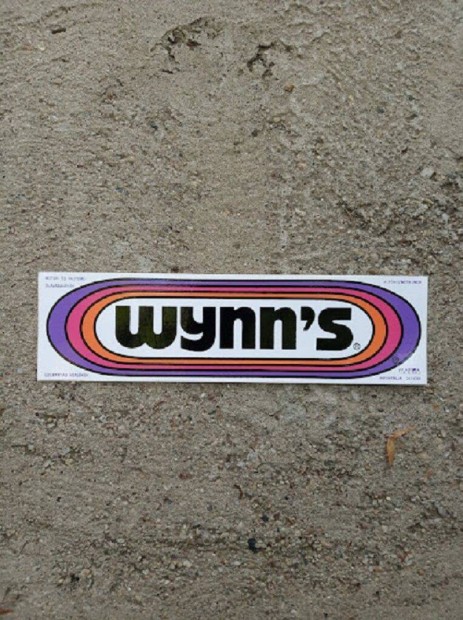 Wynn's nagymret retro matrica 8.5x30 cm.Rali, rally,rallye dekorci
